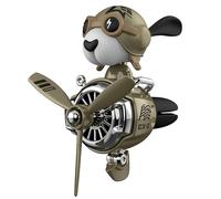 Creative Dog Pilot Auto-Air Fragance-Fragance-Fragance-Fragance con clip de ventilación y batido divertido de la cabeza | Gadget de fragancia para el de clima de automóvil, neutralizador de ol