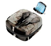 Creative Elephant Coming Out Walls - Kit para niñas, bolsa menstrual de tampón, soporte para almohadilla de lactancia con cremallera, organizador de servilletas sanitarias