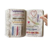 Creative Embroidery S-titch Book - Libro de costura para principiantes, libro S-Watch con nombres de tallo bordado, libro de instrucciones de bordado para entusiastas del bordado
