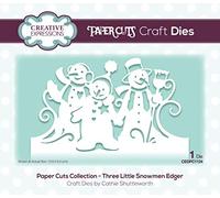 Creative Expressions Paper Corts-Troquel para Manualidades (3 muñecos de Nieve), metálico, 13.9 x 8.3 cm