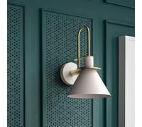 Creative Factory Nordic Simple American Industrial Aluminio Metal Lámpara montada en la pared Cocina Bar Loft Pasillo Balcón Pasillo Escalera Apliques de pared Iluminación Apliques de pared E27