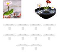 Creative Floating Floral Arrangement Holder, Floating PVC Mini Vase for Bowls Fish Tanks, Wind Driven Waterproof Flower Holder for Living Rooms Decoration