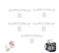 Creative Floating Floral Arrangement Holder, Floating PVC Mini Vase for Flower Bowls, Indoor Floral Arranging Holders, Modern Floating Vase Pedestal Stand (L-5PCs)