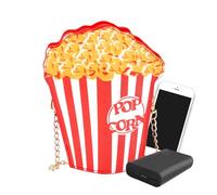 Creative Food Purse - Burger Fries Popcorn for Everyday Use | Soft PU Material, Fun Food Shapes, Adjustable Shoulder Strap, Portable Design for Travel Beach Walking Overnight Weekender Dating Camping