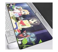 Creative Girl Anime Extended XXL Mousepad, Speed Gaming Mouse Mat, 800x300mm Large Anime Mousepad con Base de Goma Antideslizante, Bordes cosidos de 3 mm, para computadora PC, F