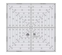 Creative Grids 14-1/2in Square It Up or Fussy Cut Square Quilt Ruler - CGRSQ14