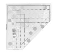 Creative Grids Herramienta Para Recortar Piñas, Mini Regla Para Colchas, Herramienta Para Recortar Piñas Mini Para Bloques De Ananas Terminados De 6, 8 O 10 Pulgadas, Regla De Costura Doméstica Para A