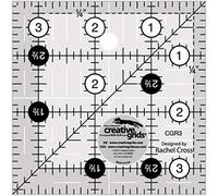 Creative Grids Regla de edredón de 3.5 x 3.5 pulgadas cuadrada