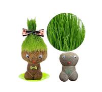 Creative Grow Bag Pot Grass Head Doll Planting Bag Desktop Decor Gift