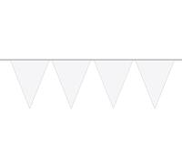 Creative - Guirnalda para fiestas de 10 m y 15 banderas, color blanco (22621)
