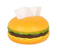 Creative Hamburger Tissue Box for Home Decor | Decorative Napkin Holder and Paper Dispenser | Fun Tissue Cover for Desktop and Dining Table | Unique Hamburger Design for a Playful Touch to any Room