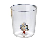 Creative Handmade BUBBLE GLASS CUP Three-Dimensional Animal and Plant Shape Coffee Milk Drink Cute Transparent Glass Cup(15 Wishing Tree)