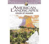 Creative Haven American Landscapes Color by Number Coloring Book