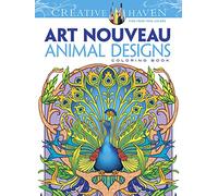 Creative Haven Art Nouveau Animal Designs Coloring Book