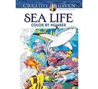 Creative Haven Sea Life Color by Number Coloring Book