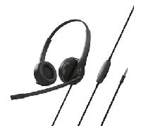 Creative HS-230 - Auriculares de diadema con micrófono con cancelación de ruido y control de volumen integrados, plug-and-play para videoconferencias