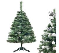 Creative Home Árbol de Navidad Artificial de Hoja Perenne Abeto | Tamaño: 120 cm | Decoración Navideña | Verde Profundo Ramas Densas Soporte Estable | Interior y Exterior