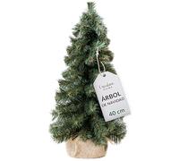 Creative Home Árbol de Navidad Artificial | Tamaño 40 cm Pequeño Miniatura | Cono Pino | para Mesa Escritorio Oficina | Interior Exterior | Regalo Decoración Personalizada Navideña