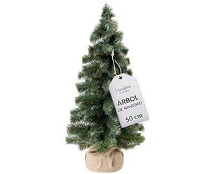 Creative Home Árbol de Navidad Artificial | Tamaño 50 cm | Cono Pino Pequeño Miniatura | para Mesa Escritorio Oficina | Interior Exterior | Regalo Decoración Personalizada Navideña