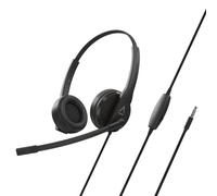 CREATIVE HS-230 - Auriculares de Diadema con micrófono con cancelación de Ruido y Control de Volumen Integrados, Plug-and-Play para videoconferencias