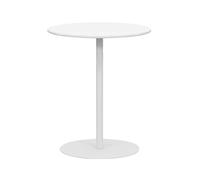Creative Iron Art - Mesa auxiliar redonda de metal moderna para sala de estar, elegante mesa auxiliar de sofá, decoración del hogar (color: blanco)