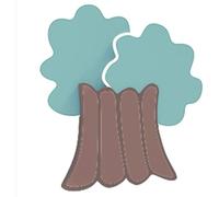 Creative Kids Room Small Tree Wall Lamp, Metal Wall Light with Acrylic Shade, 24W Princess(White Light)