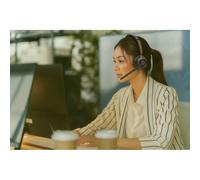 Creative Chat Wireless Auriculares on-Ear inalámbricos con micrófono Tipo Boom con cancelación de Ruido, dongle USB, Control de reproducción y Llamadas, botón para silenciar el micrófono