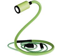 Creative Lámpara articulada verde con minifoco y detalles en negro