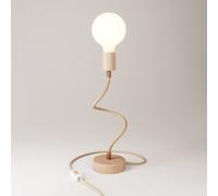 Creative Lámpara de mesa articulada de madera con luz difusa