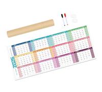 Creative Layout 2026 Calendario de escritorio Planificador resistente para gestión de proyectos Organización familiar Estudiantes Maestros Jumbos Planificador anual Escuela