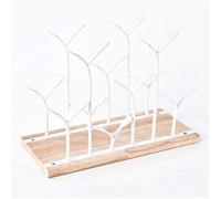 Creative Little Sapling - Estante de vino de metal independiente para cocina, gabinete de vino, estante de vino de uva, decoración de barra de exhibición (color: marrón)