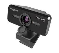 Creative Live! CAM Sync V3 2K QHD Cámara Web USB con Zoom Digital 4X (4 Modos de Zoom de Gran Angular a Vista Vertical Estrecha), Lente de privacidad, 2 micrófonos, para PC y Mac..