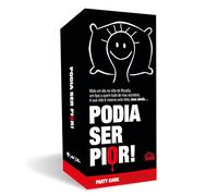 Creative Live Games Podia Ser Pior Jogo Cartas Humor Negro | Narrativa Sarcástica com 220 Unidades e 110 XL | Estratégia de Grupo para Festas | Edição em Português como Presente Original