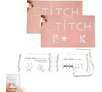 Creative M-ini Sewing Book, D-IY Creative M-ini Sewing Card Set, Crochet Cards Set, Creative M-ini Sewing Book,Elevate Your Sewing Skills for Embroidery Beginners Sewing Enthusiasts (2 set)