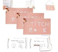 Creative Mini Sewing Book, Portable Mini Travel Sewing Kit, DIY Creative Sewing Book, Learn A Variety of Sewing Techniques,for Embroidery and Sewing Enthusiasts, Sewing Books with Patterns (3 Set)