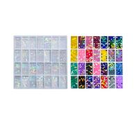 Creative - Molde de dominó de silicona resistente con 28 ranuras para castas de resina y arcilla, herramienta de fabricación de joyas para colgantes, castas de dominó