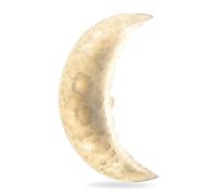 Creative Moon Shaped Wall Mount Light Resin Carved Lunar Texture Wall Sconce Modern 3-Color Dimmable Wall Lamp Indoor Accent Wall Fixture for Kids Room Living Room