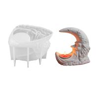 Creative Moons Silicone Mould For Handmade Candle Holders Ornamental Craft And Gifts Silicone Candle Mould Christmas