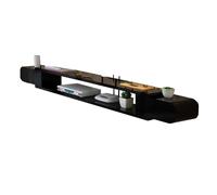 Creative - Mueble flotante para TV, soporte flotante para TV, estantería de audio y vídeo, mueble de pared simple para colgar debajo de la TV, mueble de almacenamiento para TV, unidades de pared para