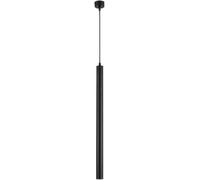 Creative Nordic Black Suspension Chandelier Metal Pendant Lamp Long Tube Hanging Light Cylinder Droplight Spotlight Ceiling Downlight 3W LED for Restaurant(30cm)