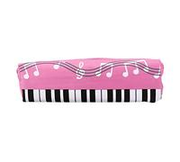 Creative Novelty - Estuche cuadrado de tela Oxford de una sola capa, caja de música, estuche cuadrado de tela Oxford para papelería escolar, Pink