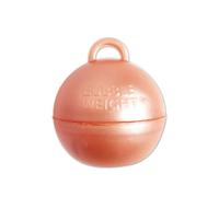 Creative Party BW026 - Pesos de burbujas para globos, 35 g, oro rosa, 25 unidades