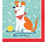 Creative Party Dog Party Servilletas de Almuerzo para Perros lindos-16 Piezas, Papel, Multicolor