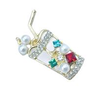 Creative Pearls - Broche de solapa con diseño de jugos y leche, accesorios elegantes para mujeres y niñas, accesorio de té con leche de moda