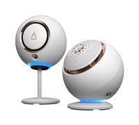 CREATIVE Pebble Nova Altavoces Premium 2.0 con USB-C, Bluetooth 5.3 e iluminación RGB Personalizable, Audio por USB y Puerto para Auriculares, para PC y Mac (Blanco)