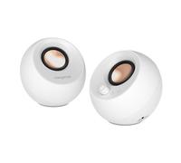 CREATIVE Pebble Pro 2.0 Altavoces USB-C para Ordenador con Bluetooth 5.3 e iluminación RGB Personalizable, Audio USB y Puerto de Auriculares/micrófono (Blanca)