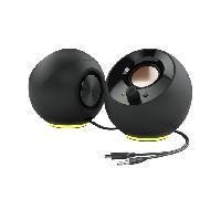 CREATIVE Pebble SE Altavoces para PC Minimalistas 2.0 alimentados por USB-C con iluminación RGB, Entrada Auxiliar de 3.5 mm, Potencia RMS de hasta 4.4 W para Ordenadores y portátiles (Negro)