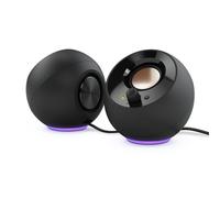 CREATIVE Pebble SE Altavoces para PC Minimalistas 2.0 alimentados por USB-C con iluminación RGB, Entrada Auxiliar de 3.5 mm, Potencia RMS de hasta 4.4 W para Ordenadores y portátiles (Negro)