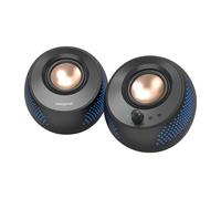 CREATIVE Pebble X Altavoces para Ordenador 2.0 USB-C con iluminación RGB Personalizable, Bluetooth 5.3, Audio USB, hasta 15 W RMS de Potencia para PC y Mac