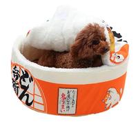 Creative Pet Bed - Cat Round Pet Nests, Anti-Slip Noodle Cup Cat House | Cute and Comfort Pet Cat Kitten House Washable Cat Bed Cave para interiores y exteriores Pets